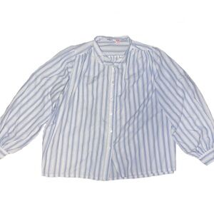 Vintage Tami sportswear blue and white striped button up